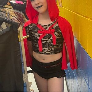 Red and Black Kids Costume